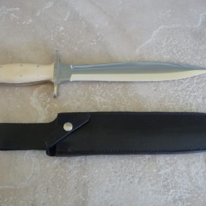 Deleon Dagger White Ivory Micarta - Extra Large